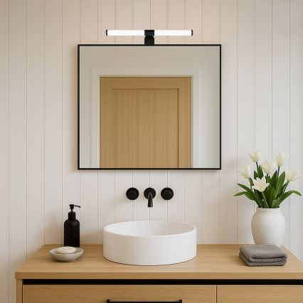 LED kúpeľňové osvetlenie zrkadla APA LED/6W/230V 40 cm IP44 čierne