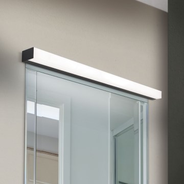 LED Kúpeľňové osvetlenie zrkadla HORIZON LED/18W/230V 3000/4000K 90 cm IP44 čierna