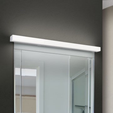 LED Kúpeľňové osvetlenie zrkadla HORIZON LED/18W/230V 3000/4000K 90 cm IP44 strieborná