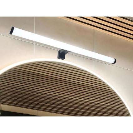 LED kúpeľňové osvetlenie zrkadla LED/12W/230V 59,5 cm IP44 čierna