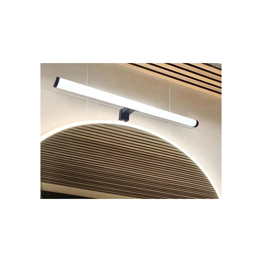 LED kúpeľňové osvetlenie zrkadla LED/12W/230V 59,5 cm IP44 čierna