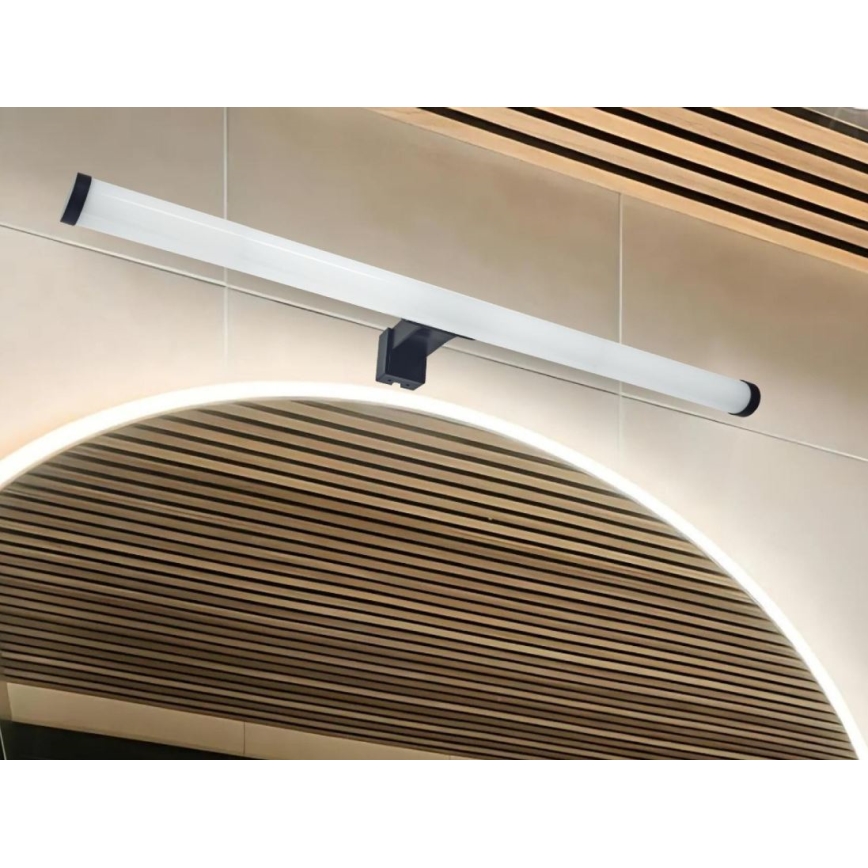 LED kúpeľňové osvetlenie zrkadla LED/12W/230V 59,5 cm IP44 čierna