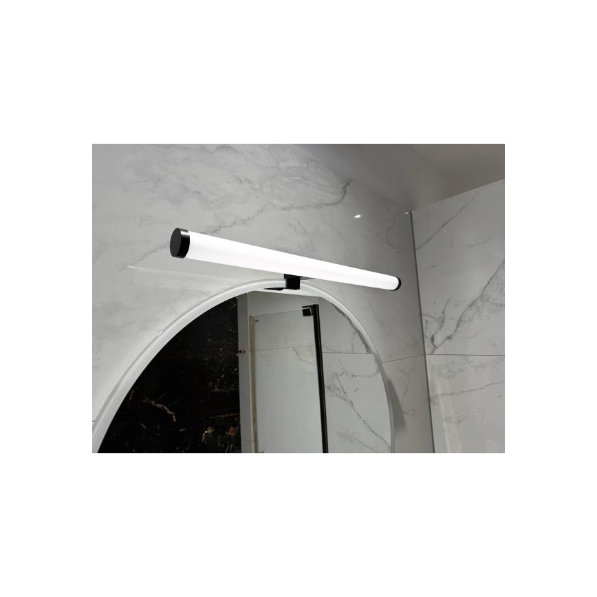 LED kúpeľňové osvetlenie zrkadla LED/12W/230V 59,5 cm IP44 čierna