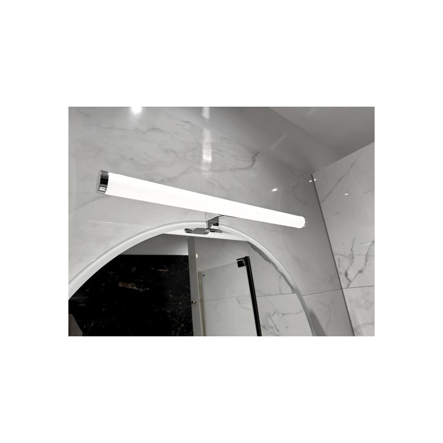 LED kúpeľňové osvetlenie zrkadla LED/12W/230V 59,5 cm IP44 lesklý chróm