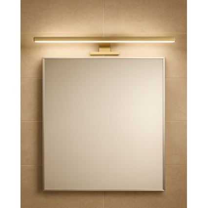 LED Kúpeľňové osvetlenie zrkadla LED/8W/230V 4000K 50 cm IP44 matná zlatá