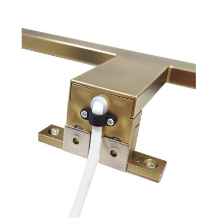 LED Kúpeľňové osvetlenie zrkadla LED/8W/230V 4000K 50 cm IP44 matná zlatá