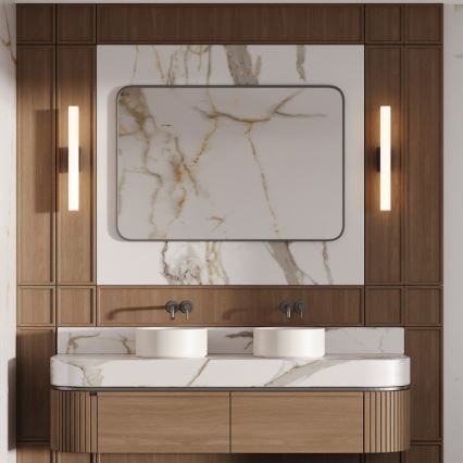 LED kúpeľňové osvetlenie na zrkadlo LINEA LED/12W/230V 3000/4000/6000K IP44 61 cm čierna