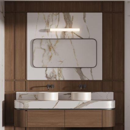 LED kúpeľňové osvetlenie na zrkadlo LINEA LED/12W/230V 3000/4000/6000K IP44 61 cm čierna