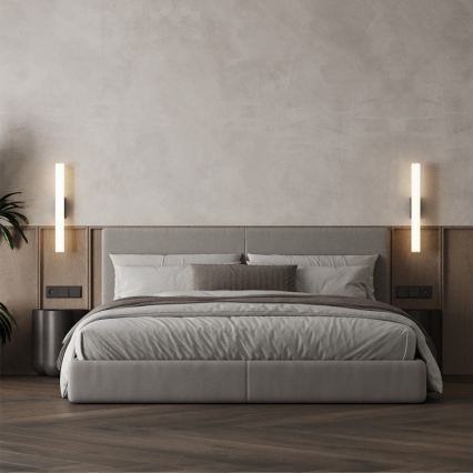 LED kúpeľňové osvetlenie na zrkadlo LINEA LED/12W/230V 3000/4000/6000K IP44 61 cm čierna