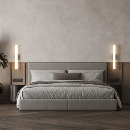 LED osvetlenie na zrkadlo do kúpeľne LINEA LED/8W/230V 3000/4000/6000K IP44 45 cm čierne