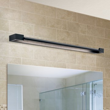 LED Kúpeľňové osvetlenie zrkadla MARILYN LED/24W/230V 90 cm IP44 čierna