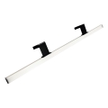 LED Kúpeľňové osvetlenie zrkadla MIRROR LED/12W/230V 80 cm IP44 čierna