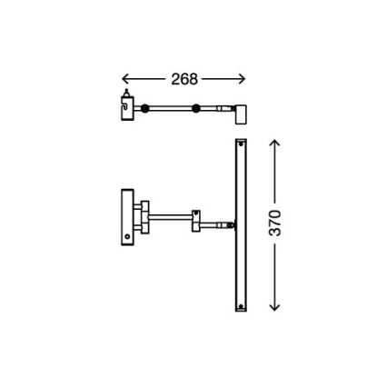 LED Kúpeľňové osvetlenie zrkadla SPLASH 1xLED/6W/230V IP23