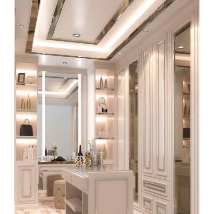LED Kúpeľňové podhľadové svietidlo BONO LED/8W/230V 3000K IP65 lesklý chróm