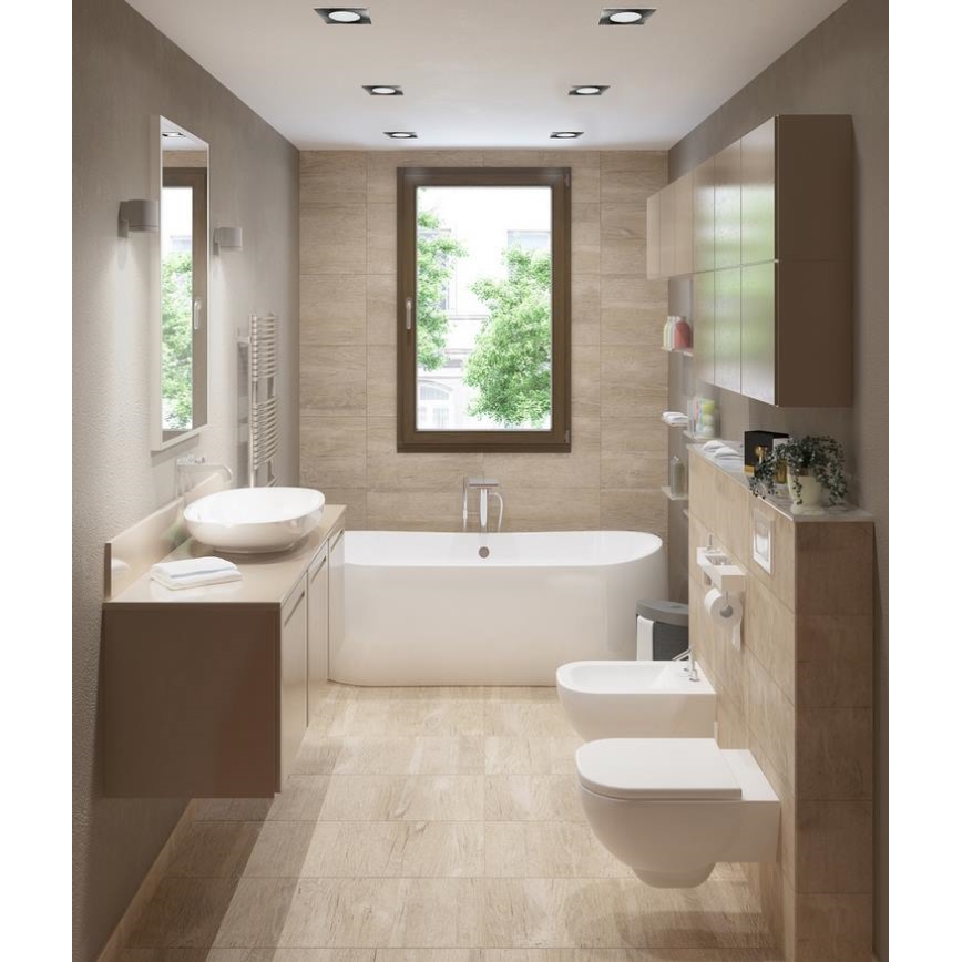 LED Kúpeľňové podhľadové svietidlo BONO LED/5W/230V 4000K IP65 lesklý chróm