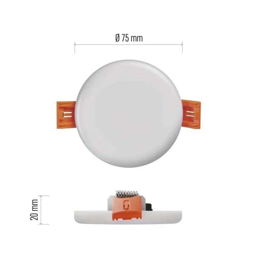 LED Kúpeľňové podhľadové svietidlo LED/6W/230V IP65