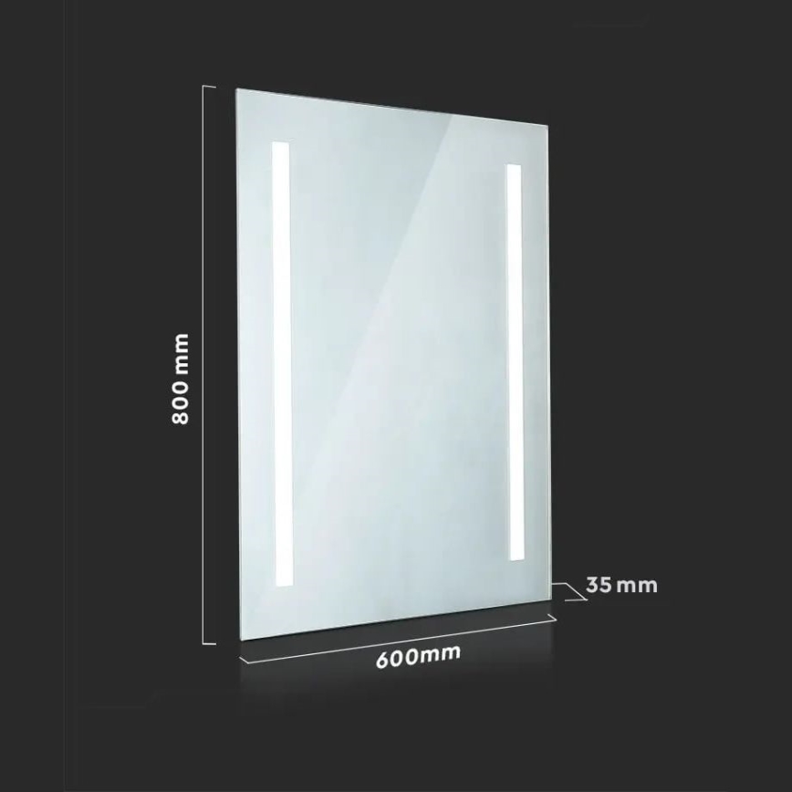 LED Kúpeľňové podsvietené zrkadlo LED/30W/230V IP44 80x60 cm