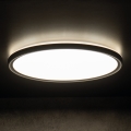 LED Kúpeľňové stropné svietidlo AZPO LED/18,5W/230V pr. 29 cm IP54 čierna