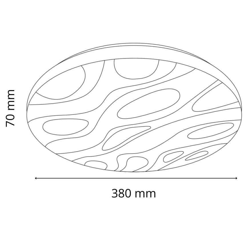 LED Kúpeľňové stropné svietidlo CLOUD LED/24W/230V pr. 38 cm IP44