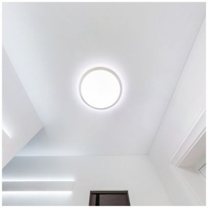 LED kúpeľňové stropné svietidlo DEFENDER LED/12/18/24W/230V 3000/4000/6500K IP65 pr. 30 cm biela