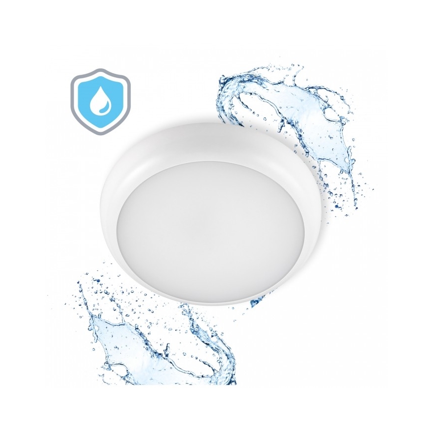 LED kúpeľňové stropné svietidlo DEFENDER LED/12/18/24W/230V 3000/4000/6500K IP65 pr. 30 cm biela