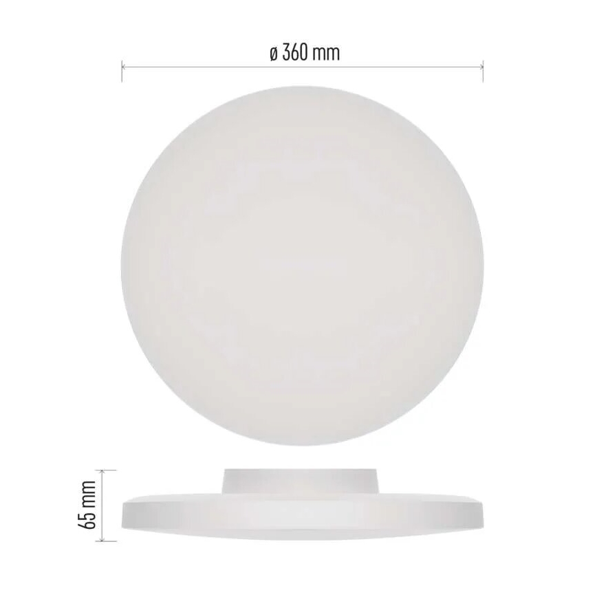 LED Kúpeľňové stropné svietidlo LED/18W/230V 3000/4000/5700K IP55 biela