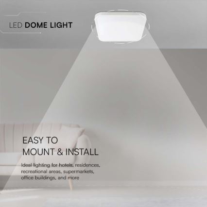 LED Kúpeľňové stropné svietidlo LED/18W/230V 4000K IP44 biela