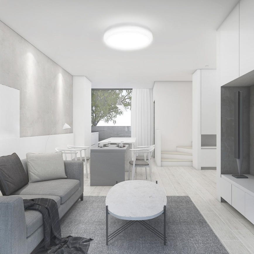 LED kúpeľňové stropné svietidlo LED/18W/230V 4000K IP44 pr. 25 cm biela