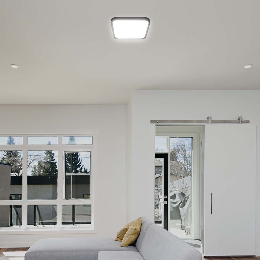 LED Kúpeľňové stropné svietidlo LED/18W/230V 4000K IP44 čierna