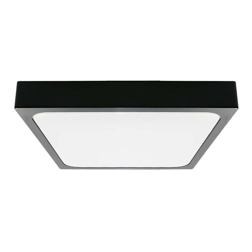 LED Kúpeľňové stropné svietidlo LED/18W/230V 6500K IP44 22,5x22,5 cm čierna