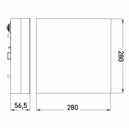 LED Kúpeľňové stropné svietidlo LED/24W/230V 3000/4000/6000K 28x28 cm IP44