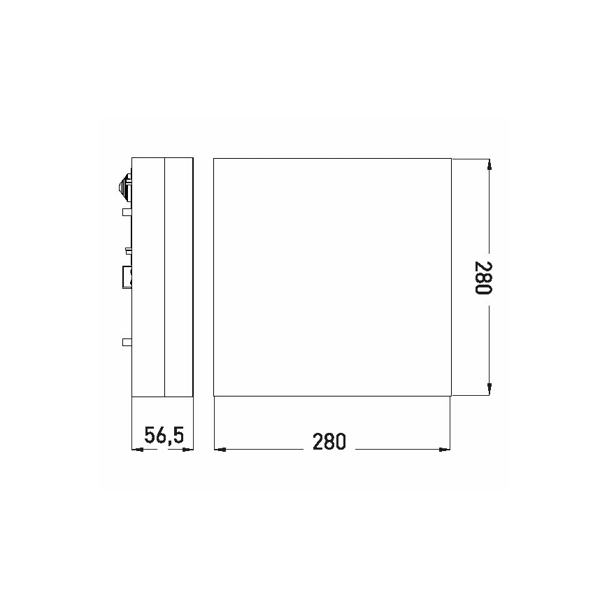 LED Kúpeľňové stropné svietidlo LED/24W/230V 3000/4000/6000K 28x28 cm IP44