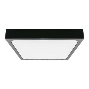 LED Kúpeľňové stropné svietidlo LED/24W/230V 3000K IP44 29,5x29,5 cm čierna