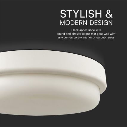LED Kúpeľňové stropné svietidlo LED/24W/230V 4000K IP54 pr. 24 cm