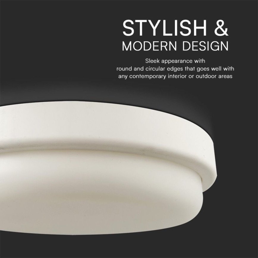 LED Kúpeľňové stropné svietidlo LED/24W/230V 4000K IP54 pr. 24 cm