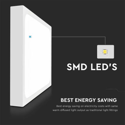 LED Kúpeľňové stropné svietidlo LED/24W/230V 6500K IP44 biela