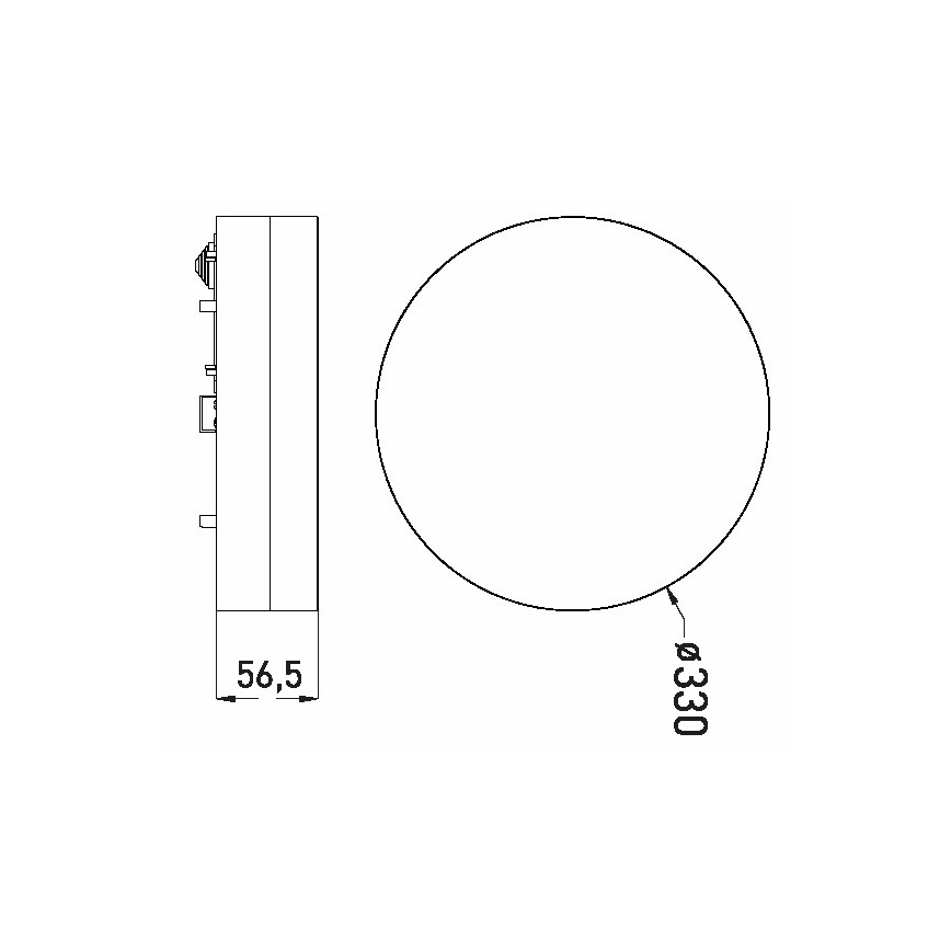 LED Kúpeľňové stropné svietidlo LED/30W/230V 3000/4000/6000K pr. 33 cm IP44