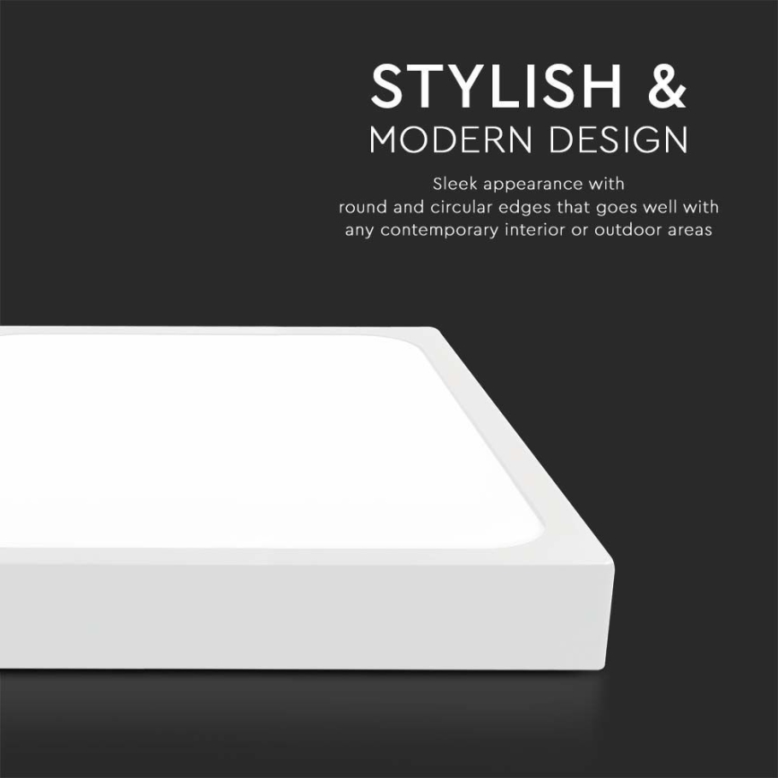 LED Kúpeľňové stropné svietidlo LED/30W/230V 6500K IP44 42x42 cm biela
