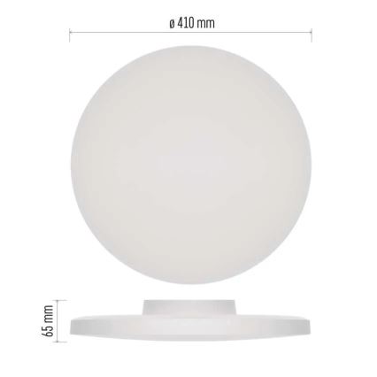 LED Kúpeľňové stropné svietidlo LED/32W/230V 3000/4000/5700K IP55 biela