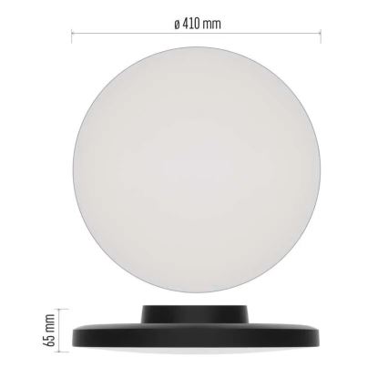LED Kúpeľňové stropné svietidlo LED/32W/230V 3000/4000/5700K IP55 čierna
