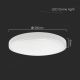 LED Kúpeľňové stropné svietidlo LED/36W/230V 4000K IP44 biela