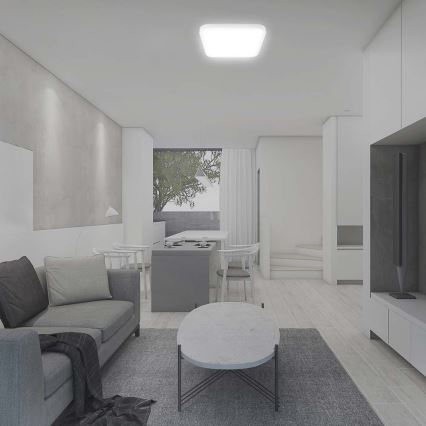 LED Kúpeľňové stropné svietidlo LED/48W/230V 6500K IP44 42x42 cm biela