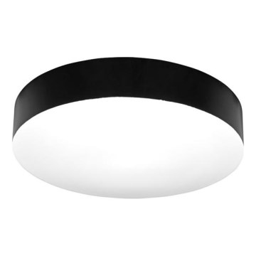 LED Kúpeľňové stropné svietidlo MAKARON LED/24W/230V 3000/4000/6000K pr. 30 cm IP44 čierna