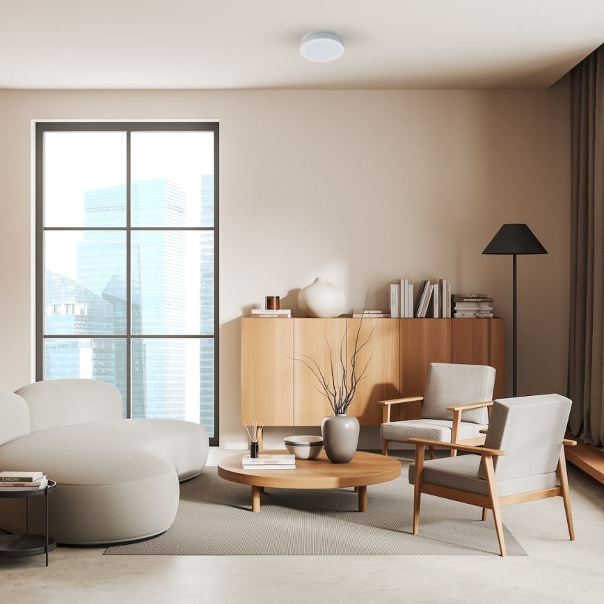 LED kúpeľňové stropné svietidlo MARLON LED/12W/230V priemer 18 cm IP54 biela