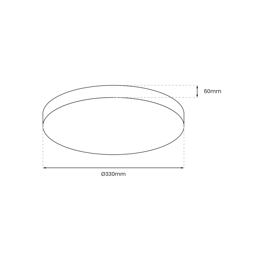 LED Kúpeľňové stropné svietidlo MAYA LED/15W/230V pr. 33 cm IP44 čierna