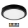 LED Kúpeľňové stropné svietidlo NAIROS LED/18W/230V 3000/4000/6500K IP65 pr. 30 cm čierna