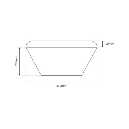 LED Kúpeľňové stropné svietidlo NEMO LED/17W/230V IP44 zlatá