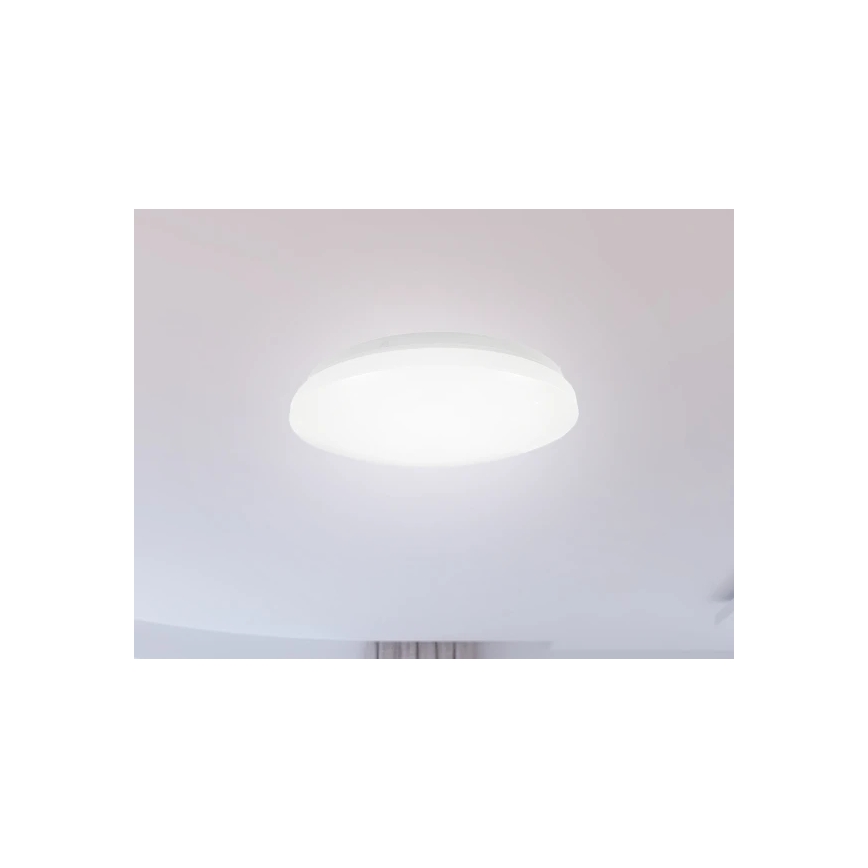 LED Kúpeľňové stropné svietidlo OPAL LED/12W/230V pr. 24,5 cm IP44 biela