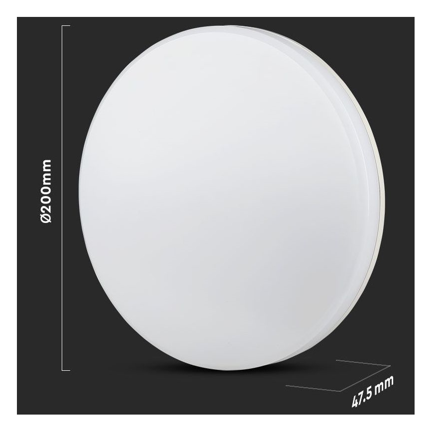 LED Kúpeľňové stropné svietidlo SAMSUNG CHIP LED/15W/230V 20cm 6500K IP44