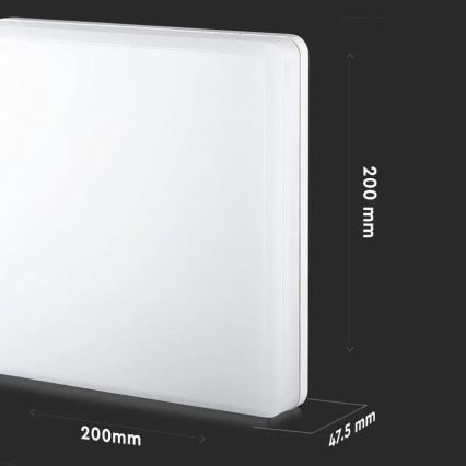 LED Kúpeľňové stropné svietidlo SAMSUNG CHIP LED/15W/230V 6500K IP44 20x20 cm